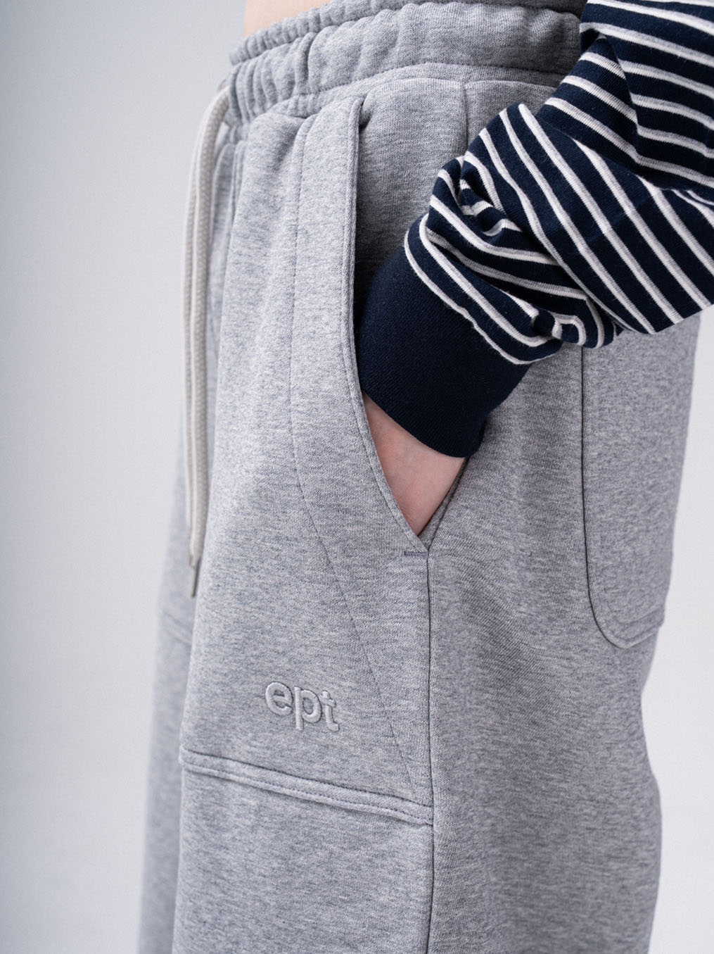 Out Pocket Sweat Half Pants (H/Grey)