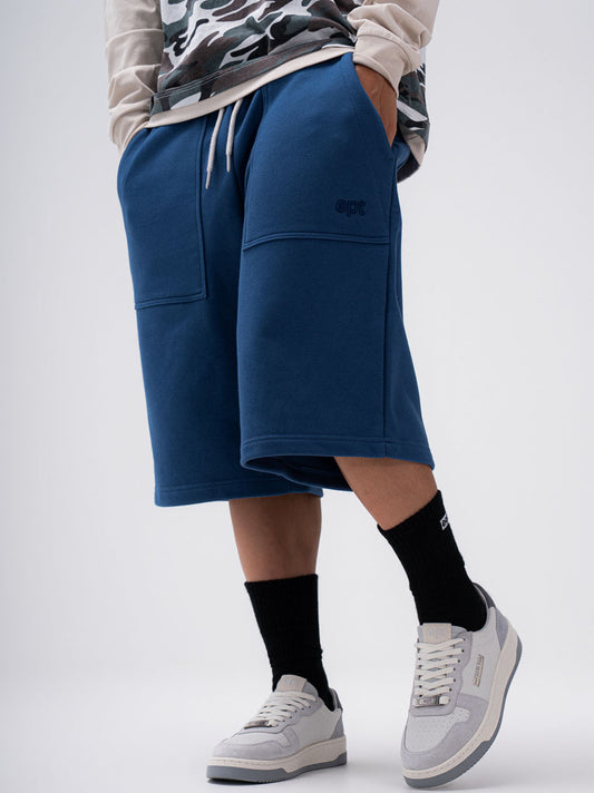 Out Pocket Sweat Half Pants (Navy)