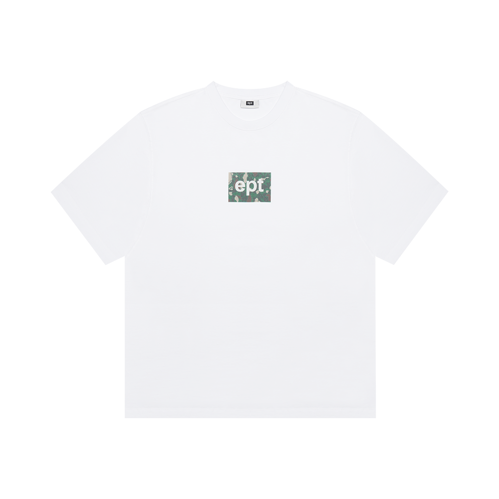 Pattern Box Logo T-Shirt (White/Camo)