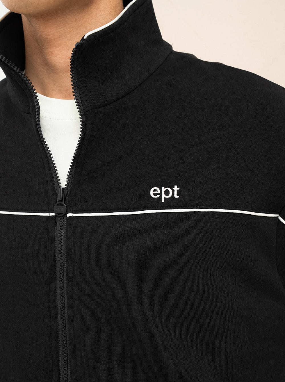Piping Track Jacket (Black)