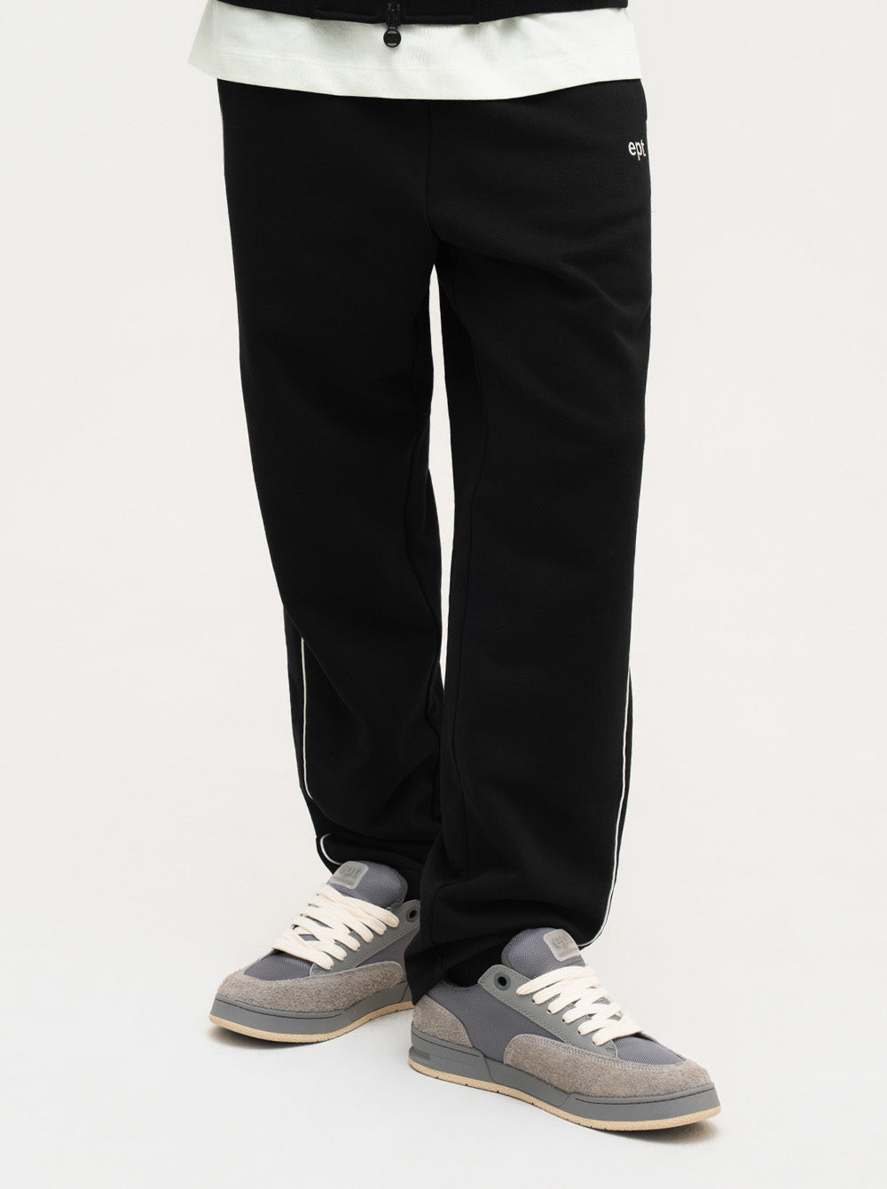 Piping Track Pants (Black)