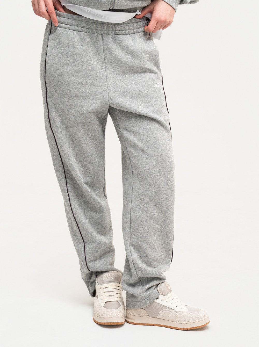 Piping Track Pants (H/Grey)