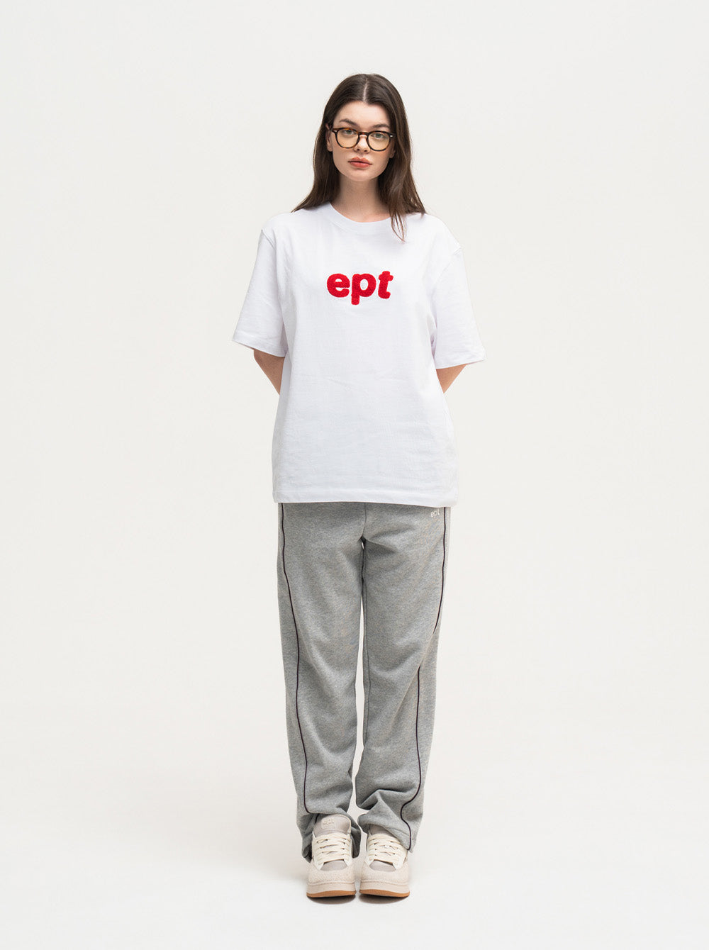 Piping Track Pants (H/Grey)