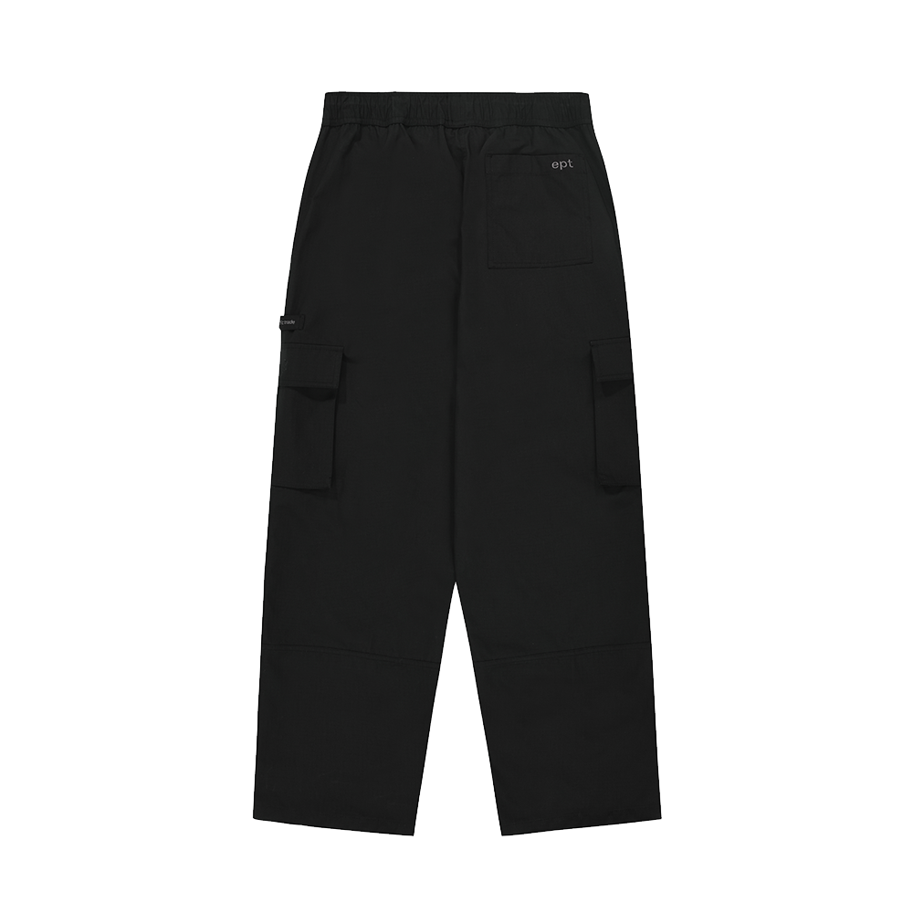 Rip Cargo Pcket Pants (Black)