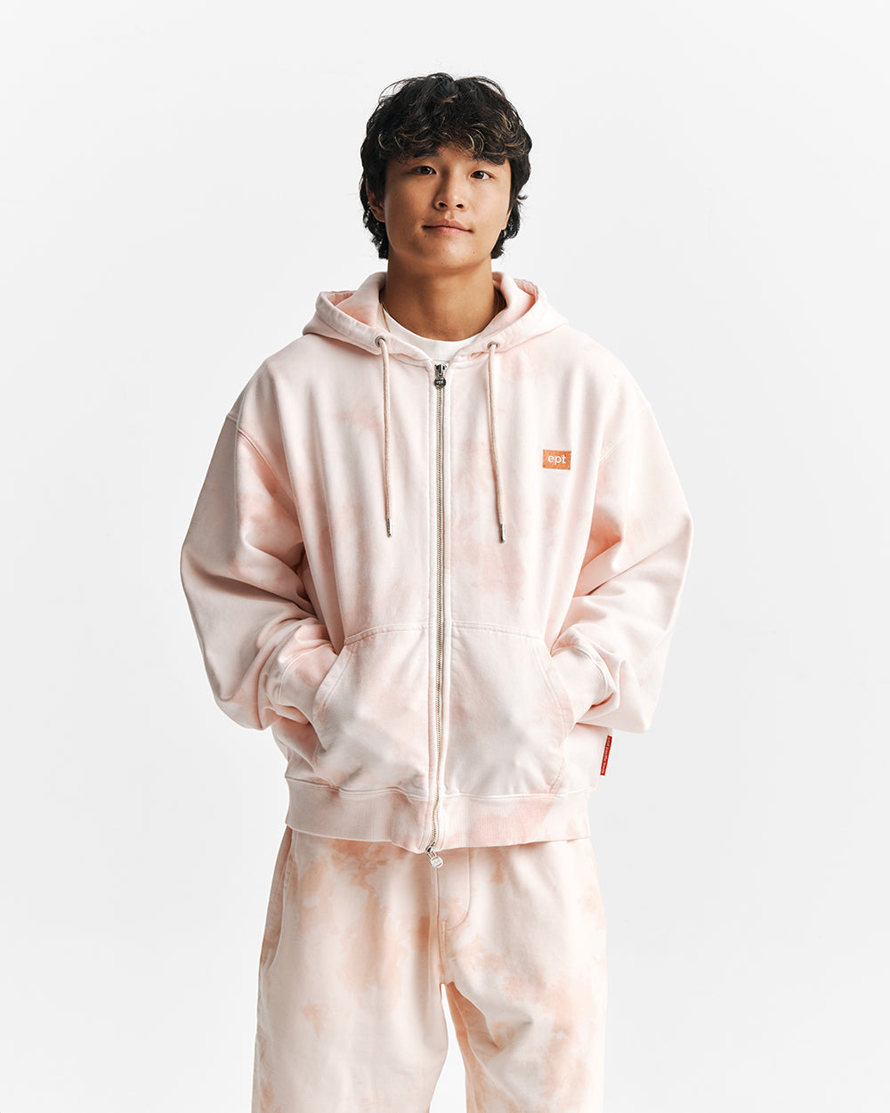 Tie-Dye Box Logo Sweatshort (Coral)