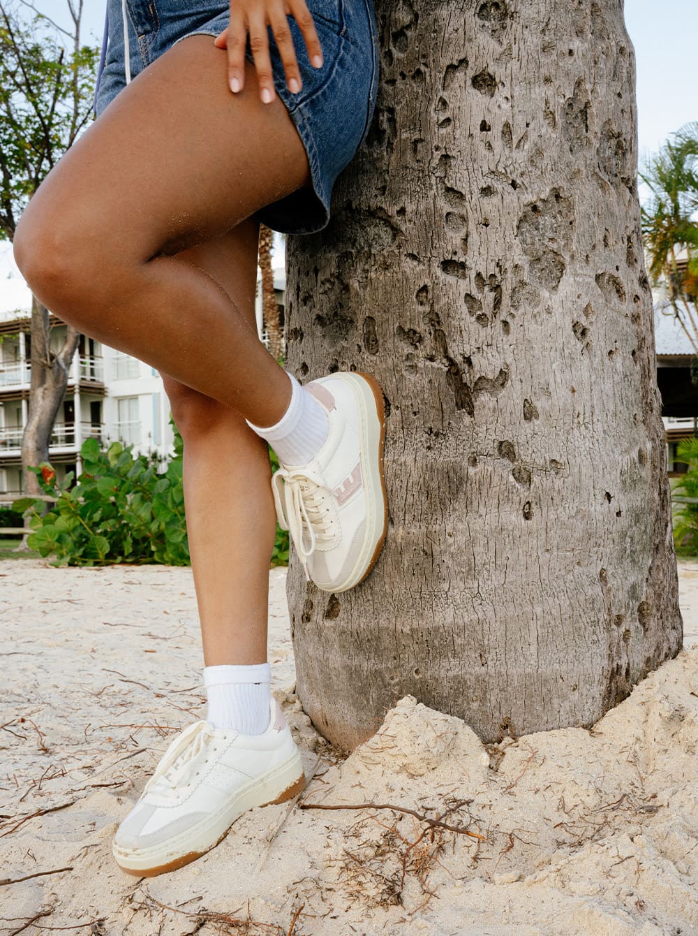 Santos High (Off White/Grey/Pink)