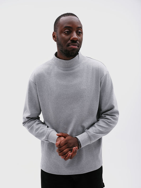 Sel Classic Logo Mock Neck (8% Melange)