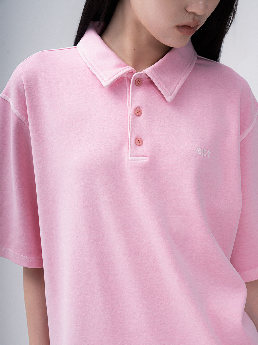 Sel Pigment Polo Tee (Pink)