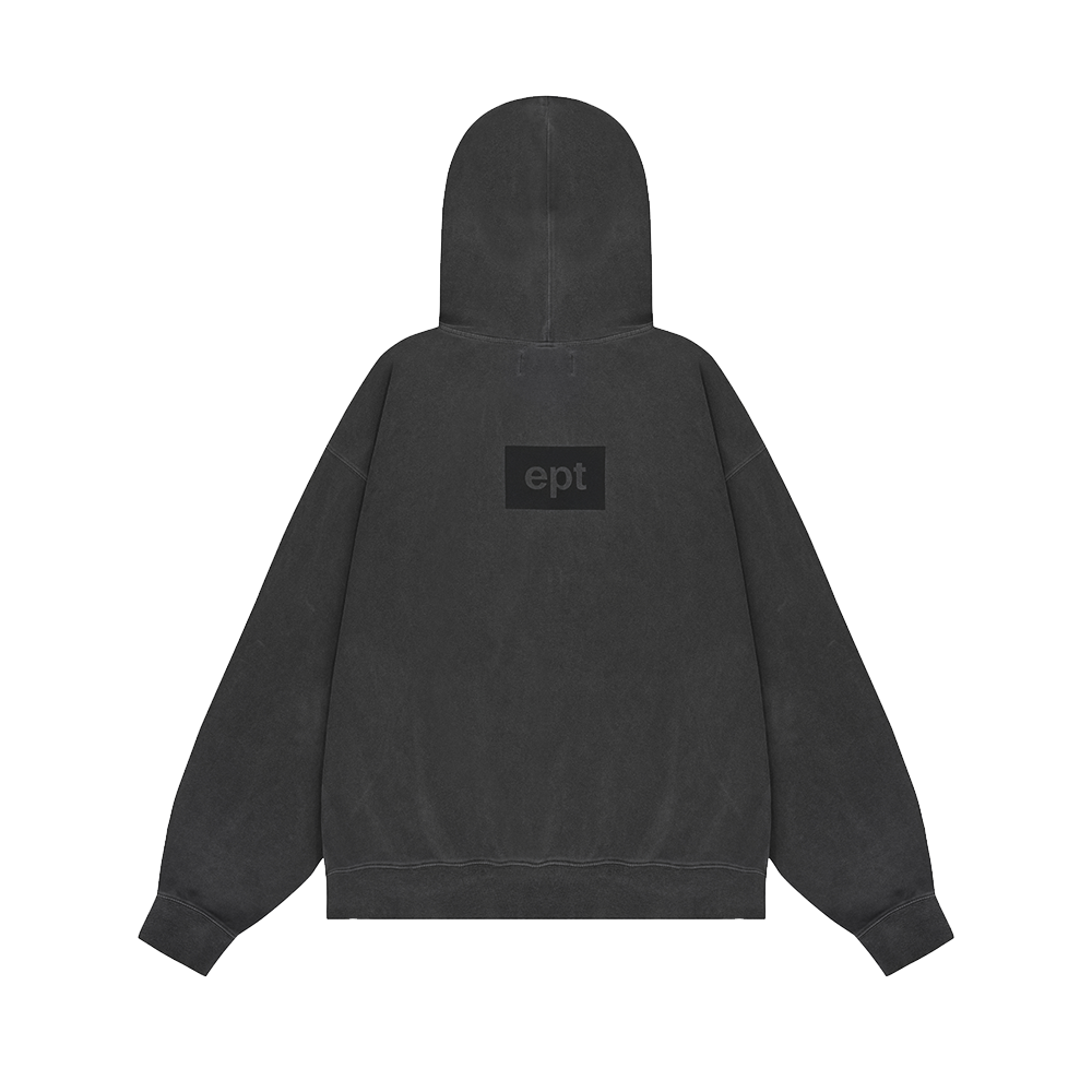 Sel Pigment Dyed Hood Zipup (Charcoal) – EPT Sel Pigment Dyed Hood Zipup (Charcoal) – EPT