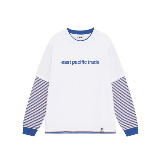 Striped Layerd T-Shirt (White)