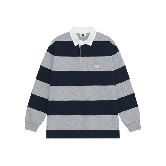 Striped Rugby Shirt (Navy)