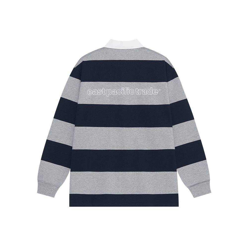 Striped Rugby Shirt (Navy)