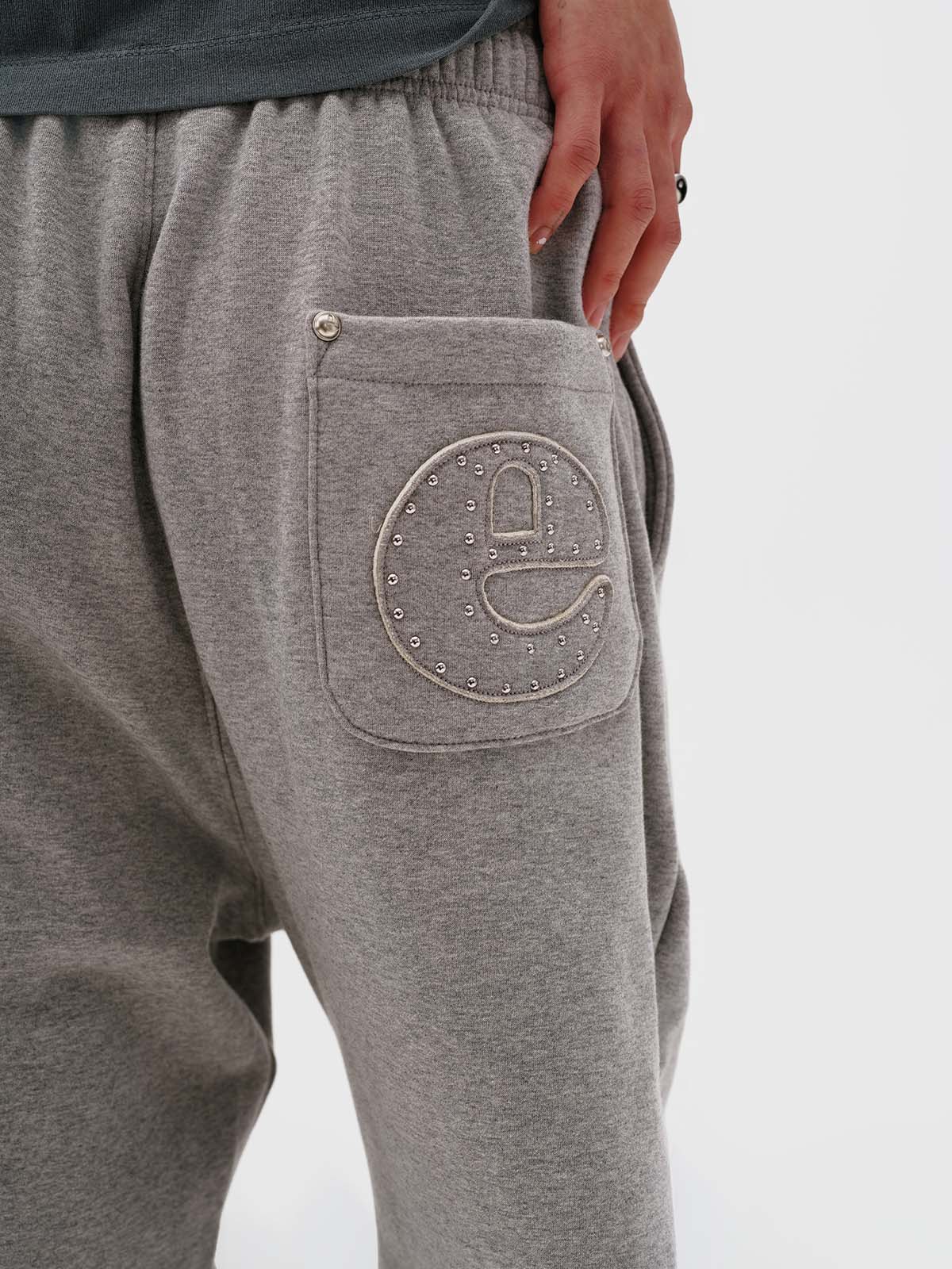 Studded Jogger Pants (Melange)