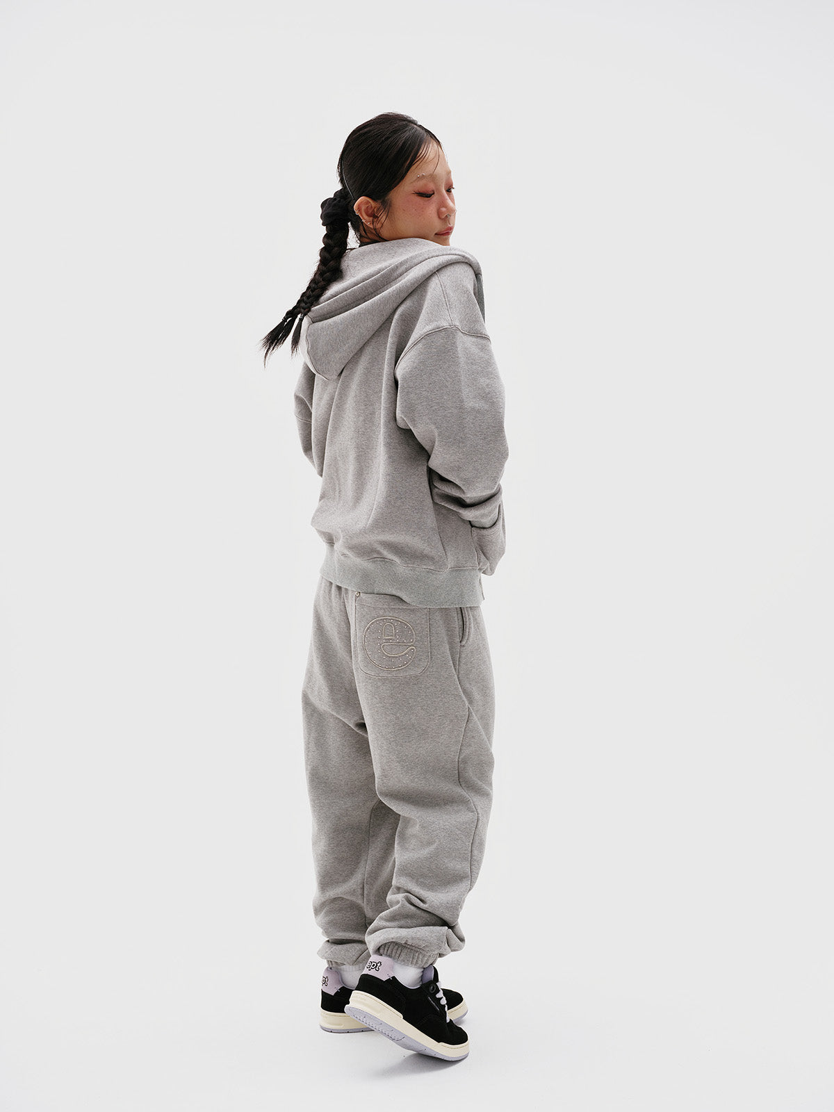 Studded Jogger Pants (Melange)