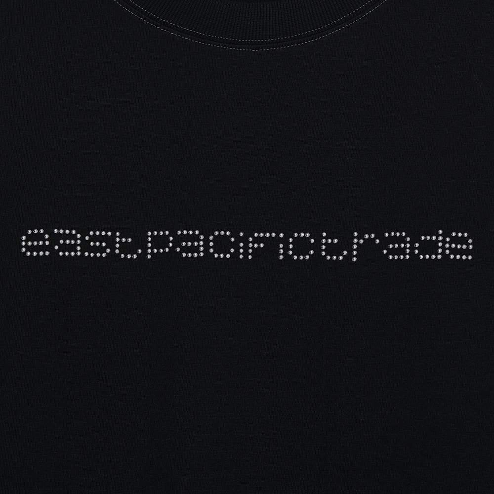 Studded Logo Layered Long Sleeve (Black)