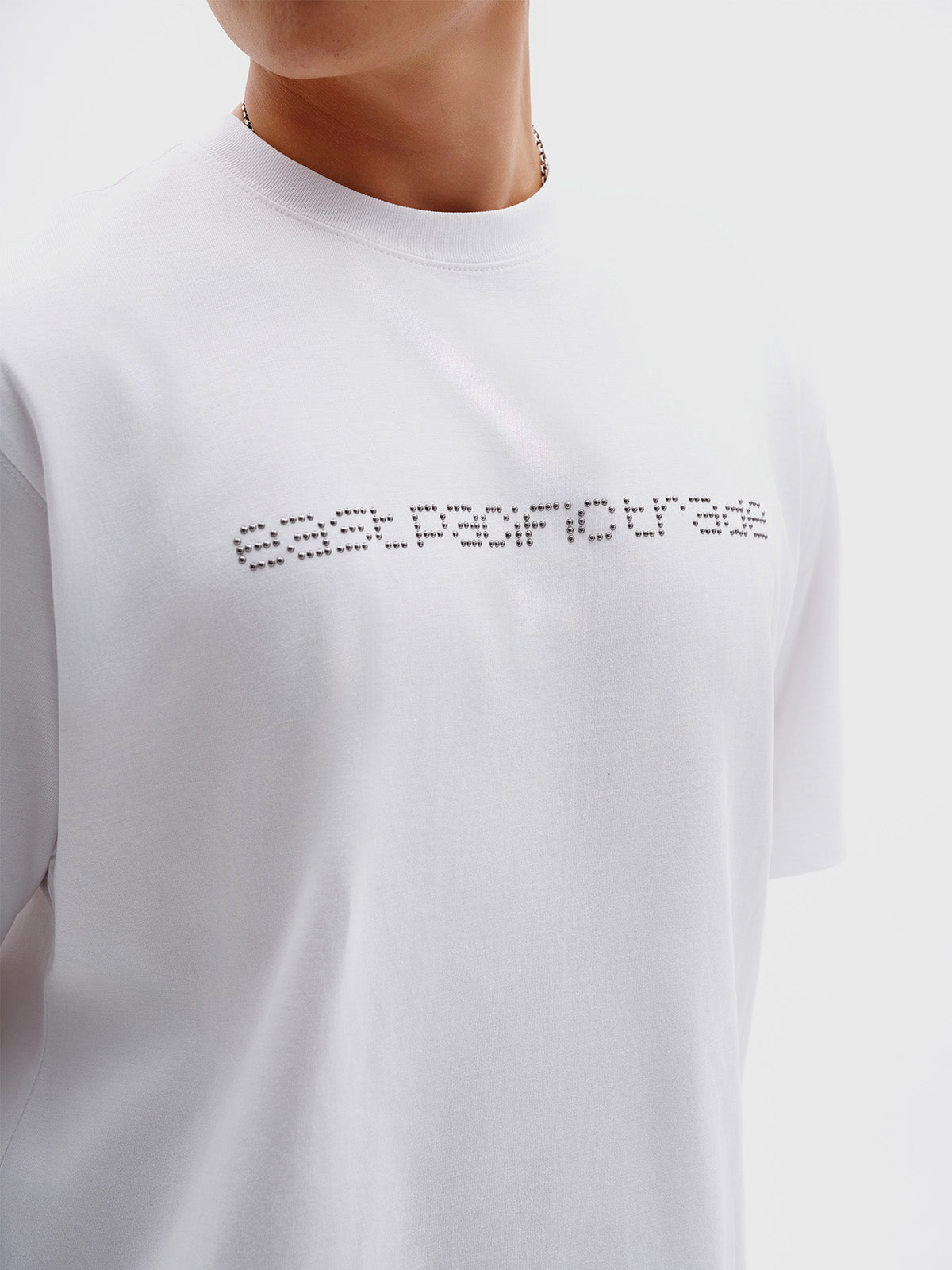 Studded Logo T-Shirt (White)
