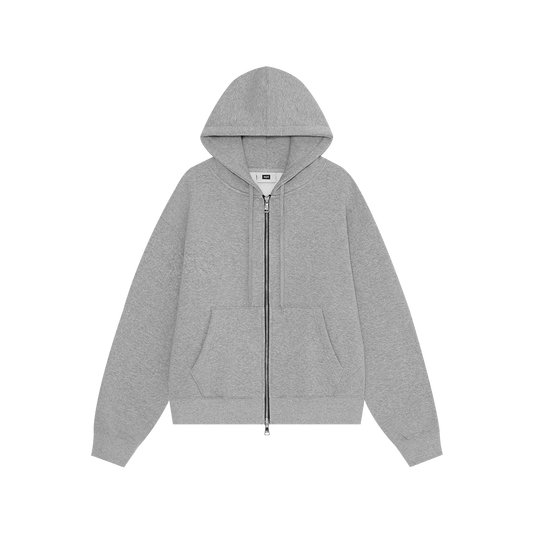 Studded Zip Hoodie (Melange)