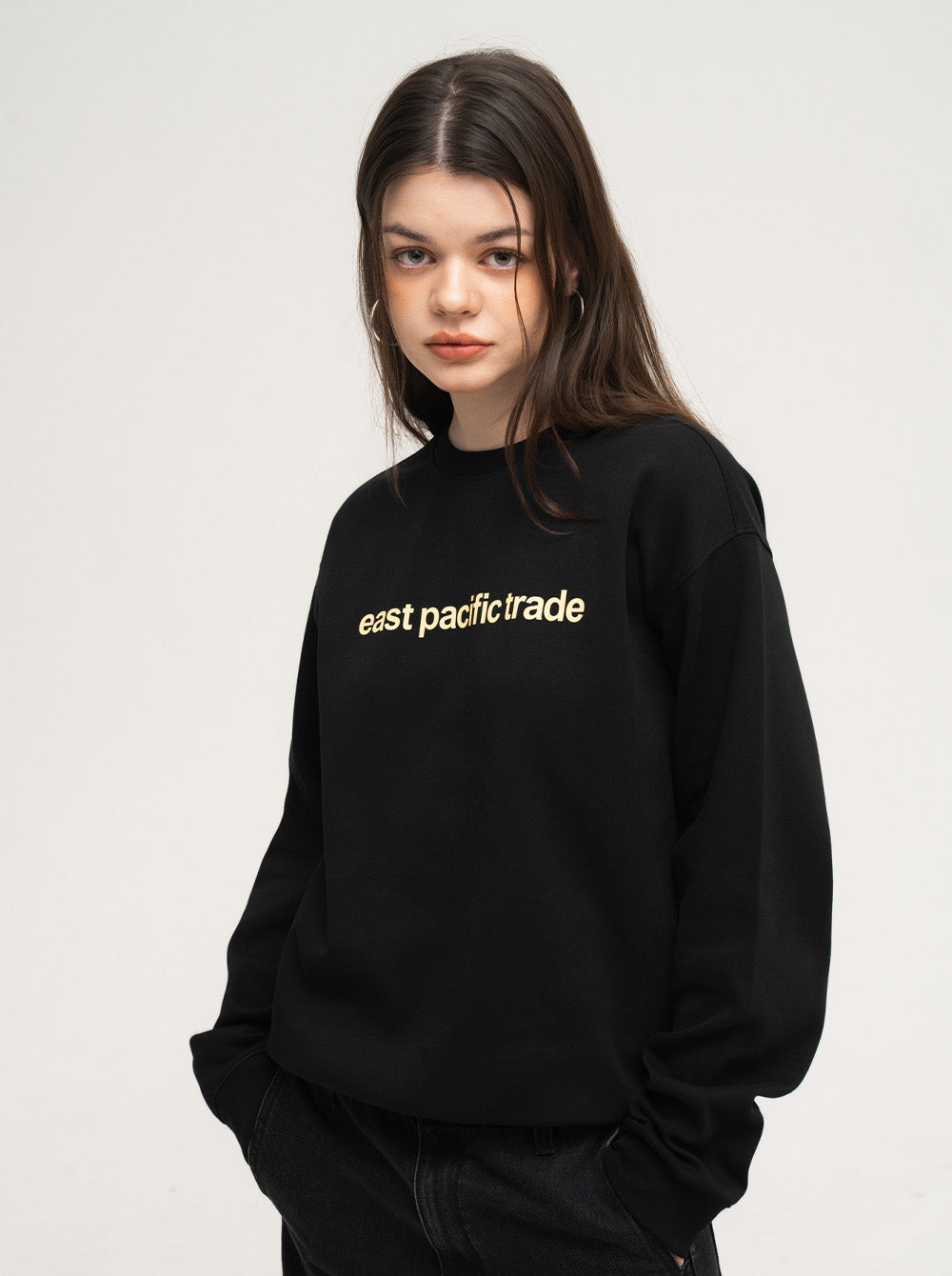 Triangle Flag Sweat Shirt (Black)