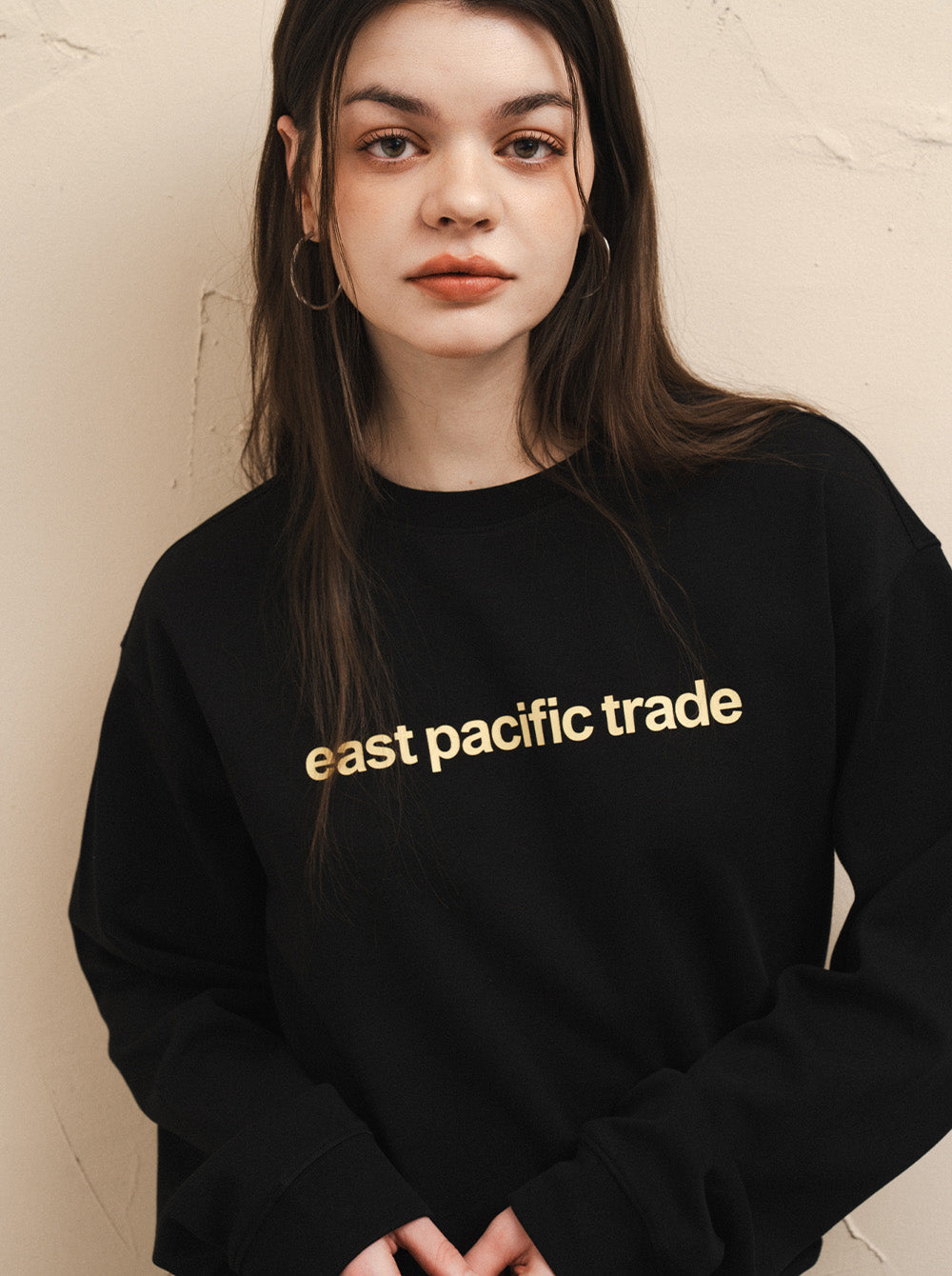 Triangle Flag Sweat Shirt (Black)