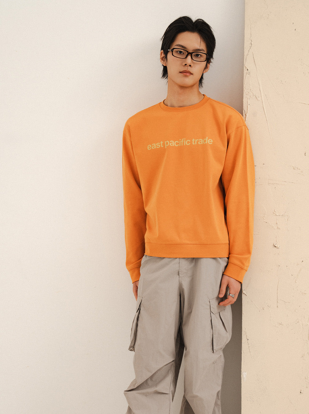 Triangle Flag Sweat Shirt (Orange)