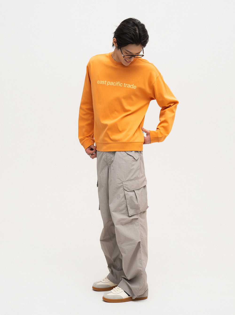 Triangle Flag Sweat Shirt (Orange)