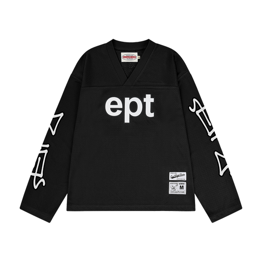 V Neck Long Sleeve (Black)