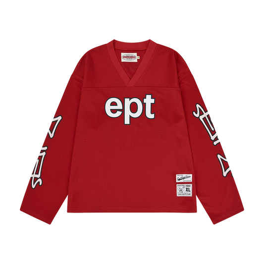 V Neck Long Sleeve (Red)