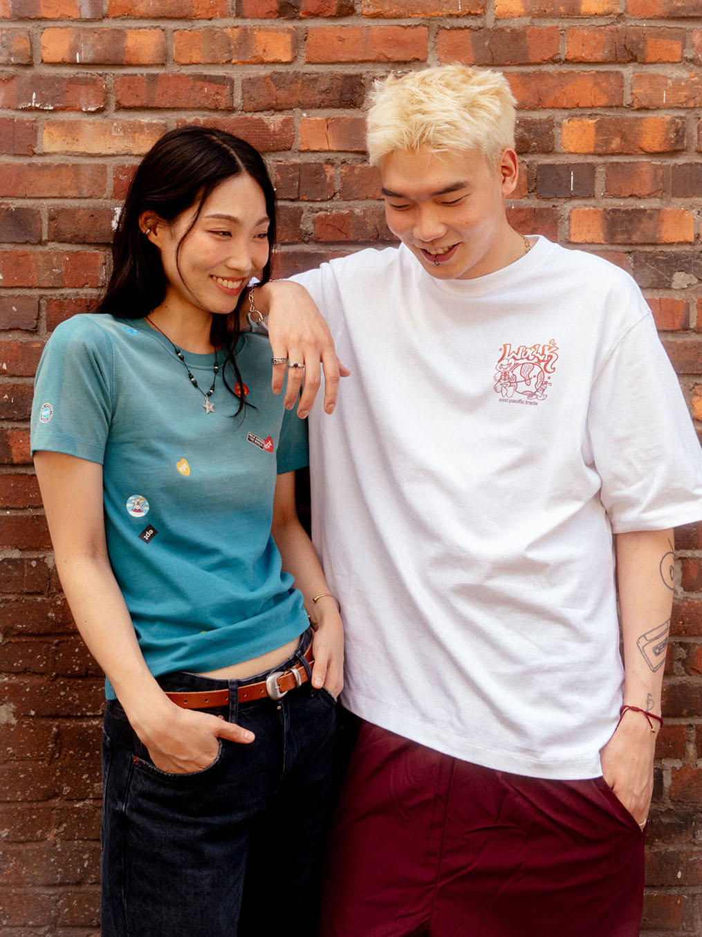 Walk Around The World T-Shirt (White/Sunset)